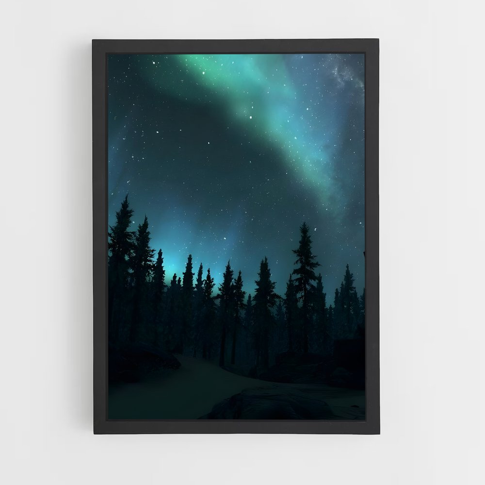 ap-aurora borealis-10 cadre Noir