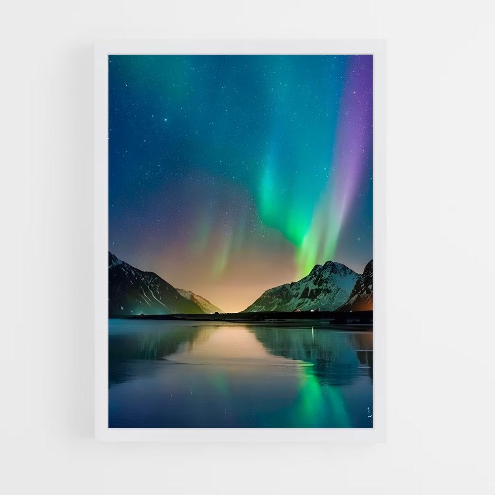 ap-aurora borealis-16 cadre Blanc