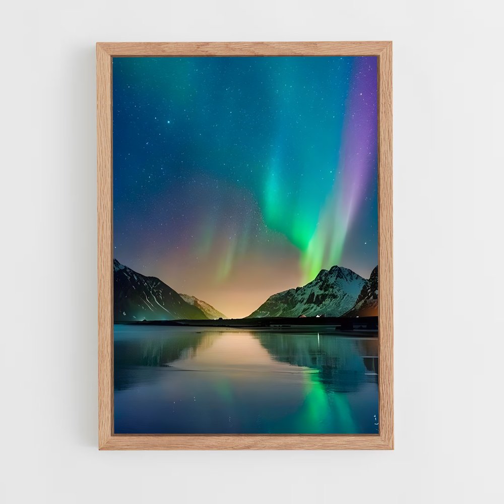 ap-aurora borealis-16 cadre Bois clair
