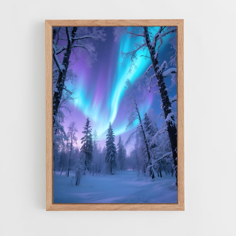 ap-aurora borealis-2 cadre Bois clair