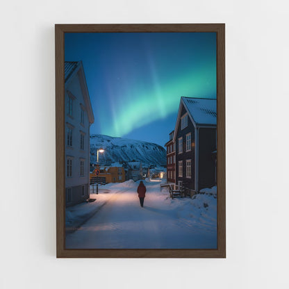 ap-aurora borealis-23 cadre Bois foncé