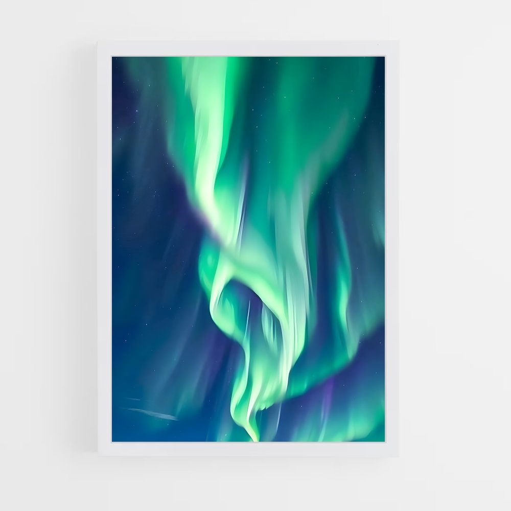 ap-aurora borealis-4 cadre Blanc