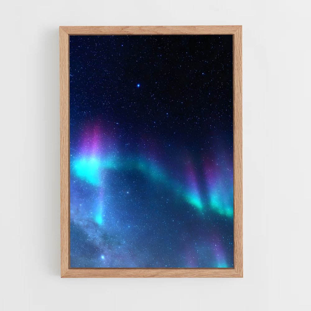 ap-aurora borealis-6 cadre Bois clair