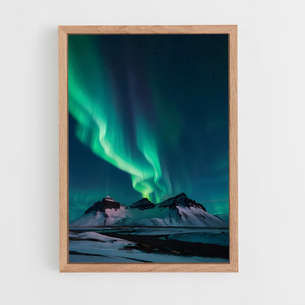 ap-aurora borealis-7 cadre Bois clair