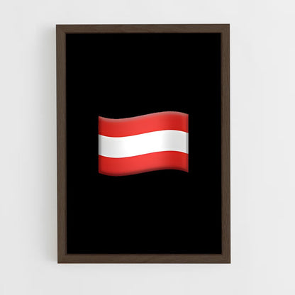 ap-austria flag-3 cadre Bois foncé