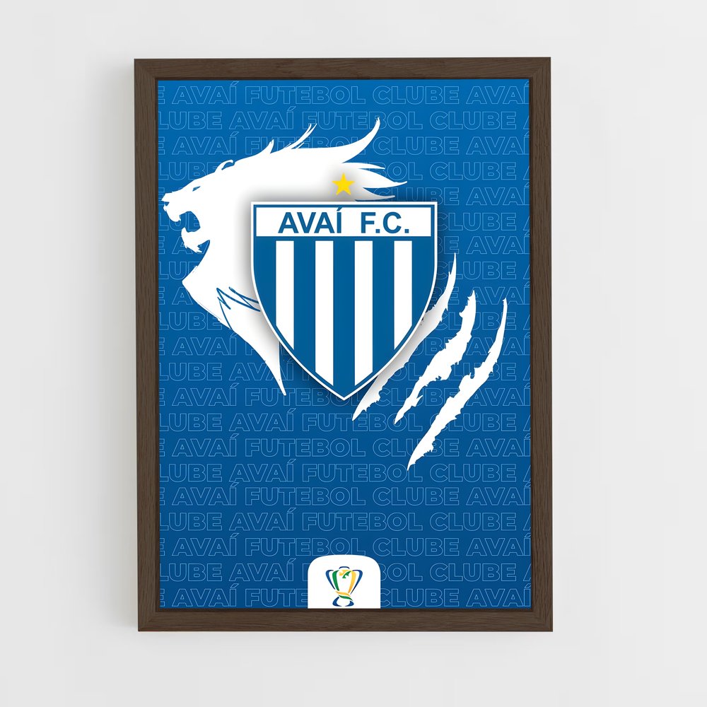 ap-avai futebol clube-3 cadre Bois foncé