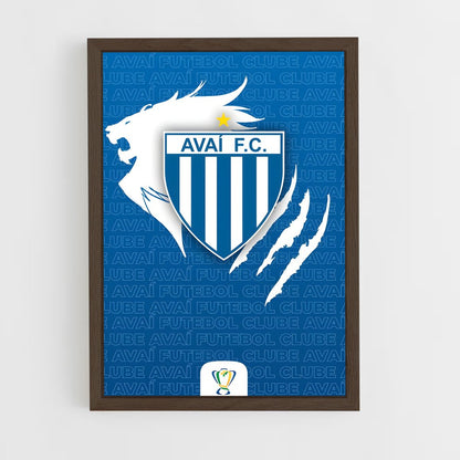 ap-avai futebol clube-3 cadre Bois foncé