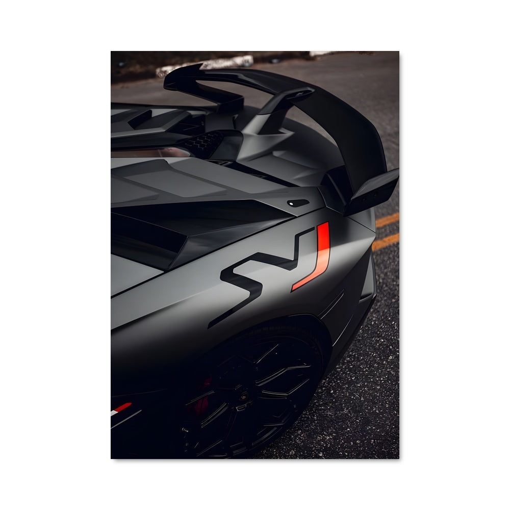 Poster Aventador Noir