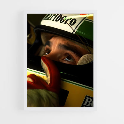 ap-ayrton senna-11 cadre Blanc