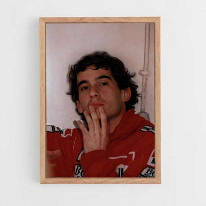 ap-ayrton senna-12 cadre Bois clair