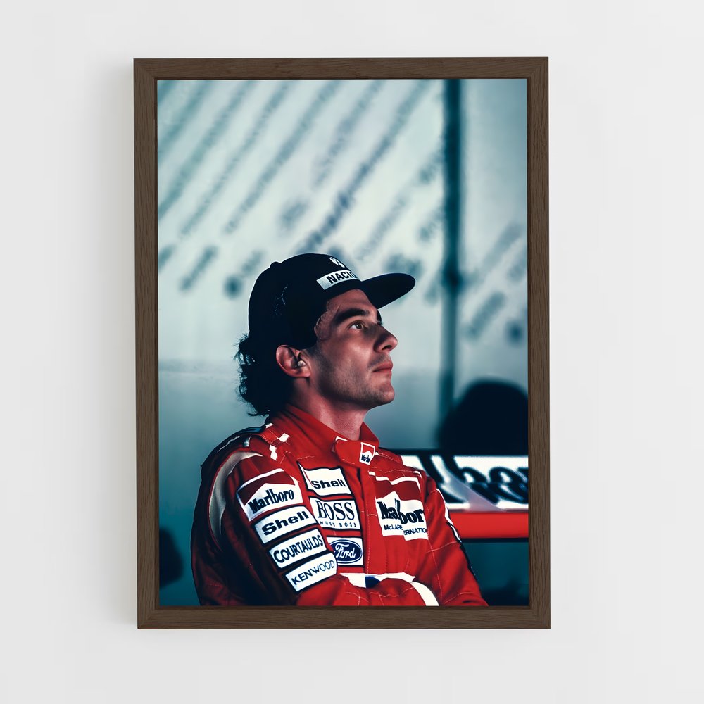 ap-ayrton senna-6 cadre Bois foncé