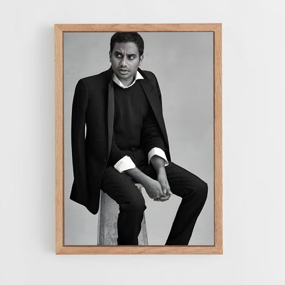 ap-aziz ansari-1 cadre Bois clair