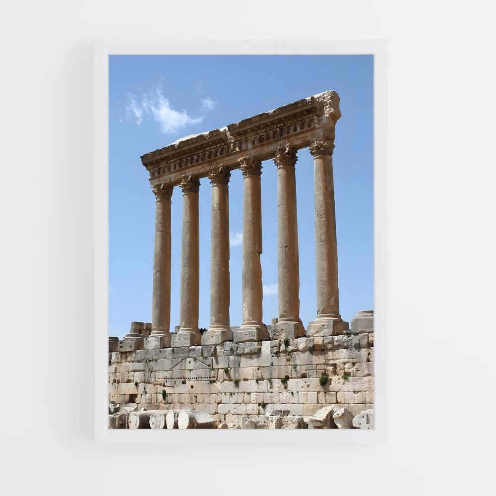 ap-baalbek temples-1 cadre Blanc