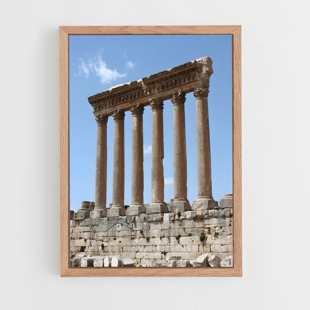 ap-baalbek temples-1 cadre Bois clair