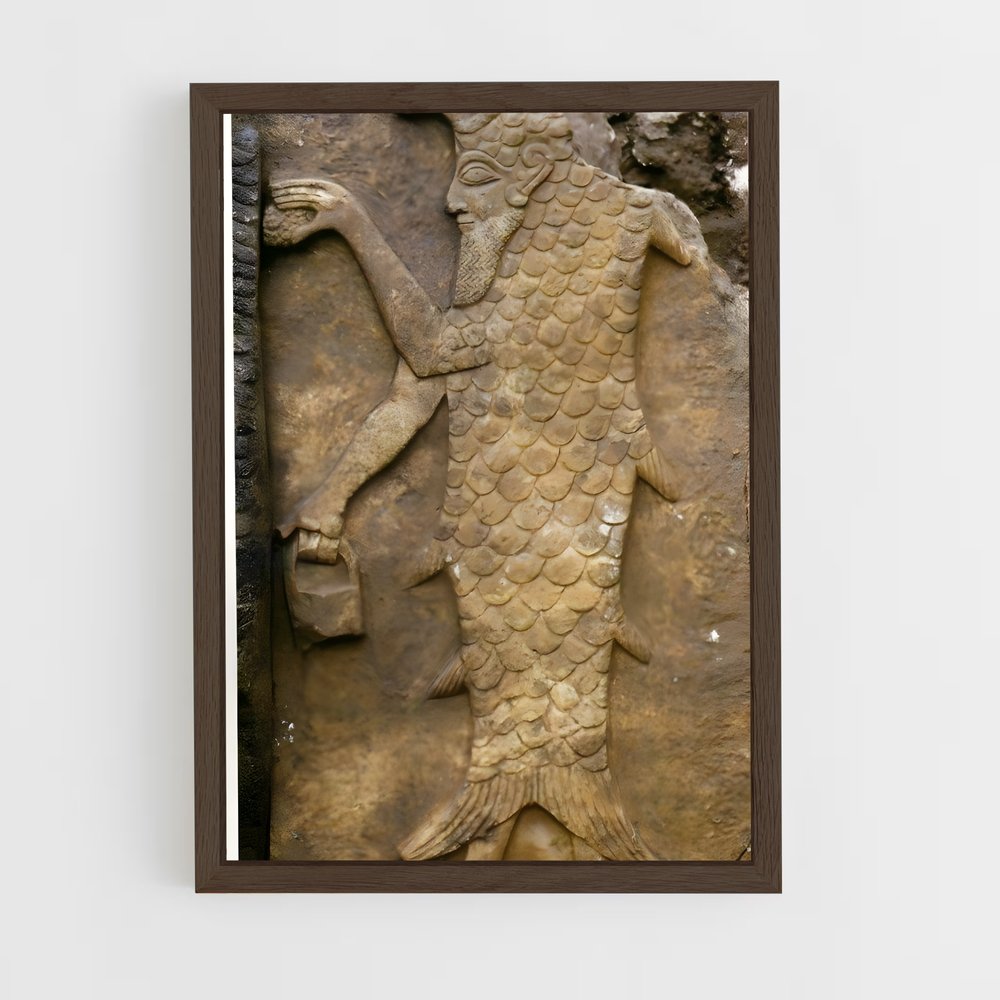 ap-babylonian gods-5 cadre Bois foncé