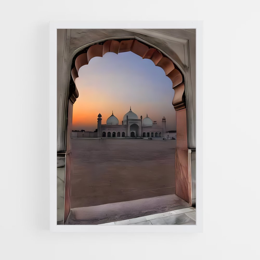 ap-badshahi mosque-5 cadre Blanc
