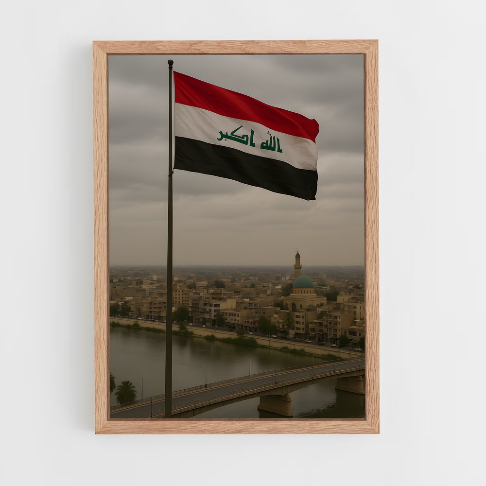 ap-baghdad-10 cadre Bois clair