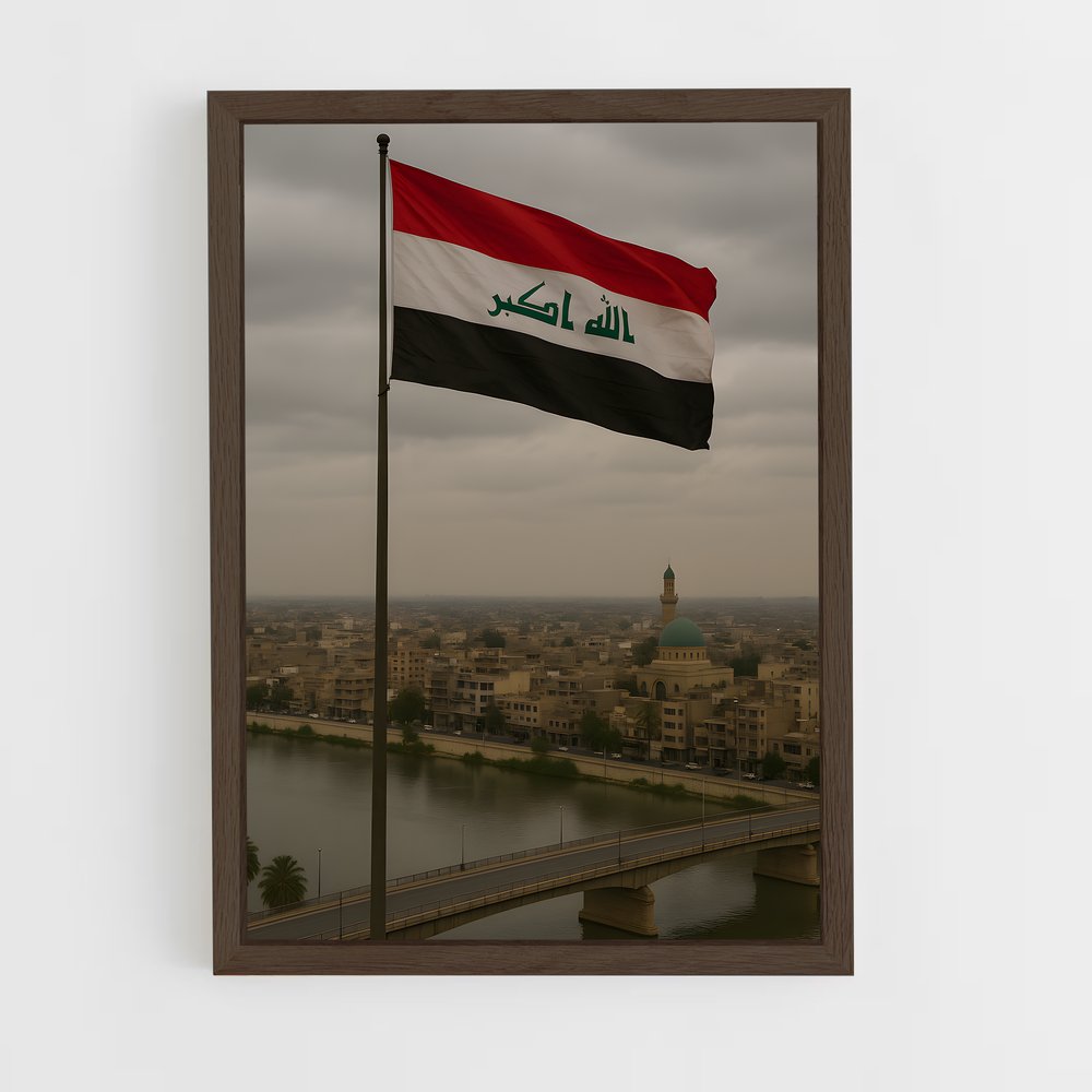 ap-baghdad-10 cadre Bois foncé