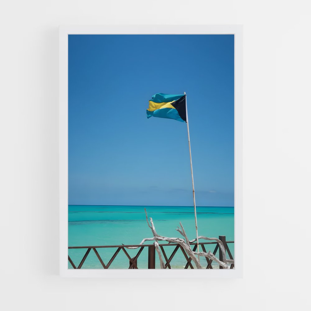 ap-bahamas flag-2 cadre Blanc
