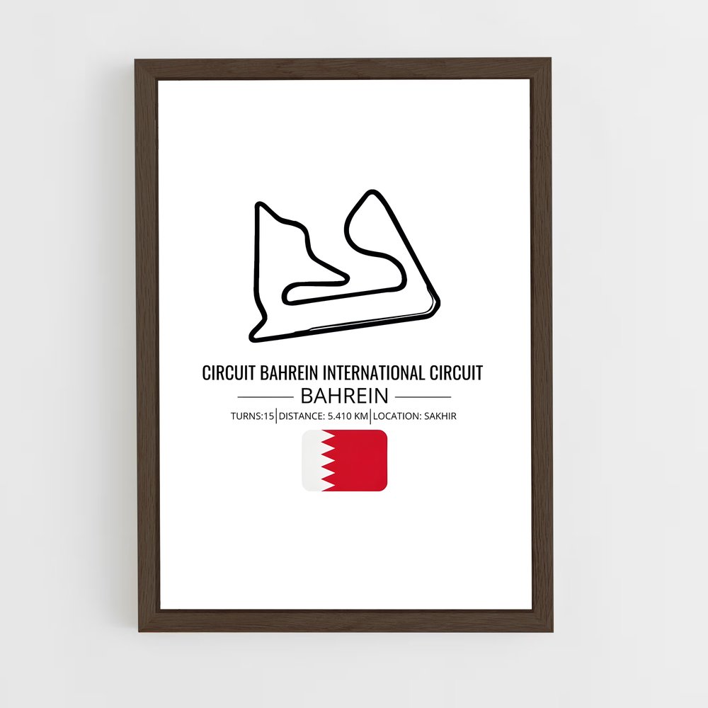ap-bahrain international circuit-7 cadre Bois foncé