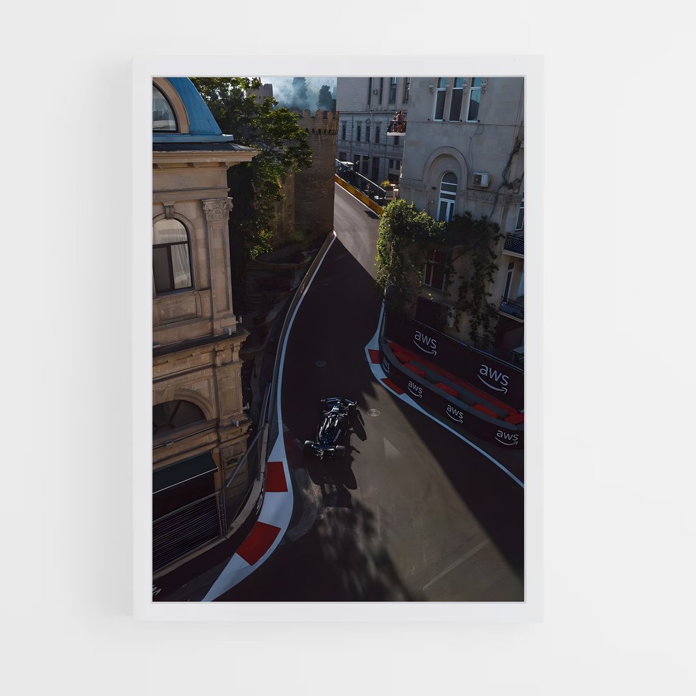 ap-baku city circuit azerbaijan-3 cadre Blanc