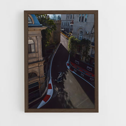 ap-baku city circuit azerbaijan-3 cadre Bois foncé