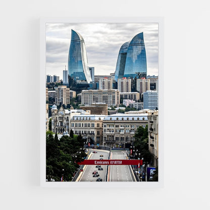 ap-baku city circuit azerbaijan-4 cadre Blanc