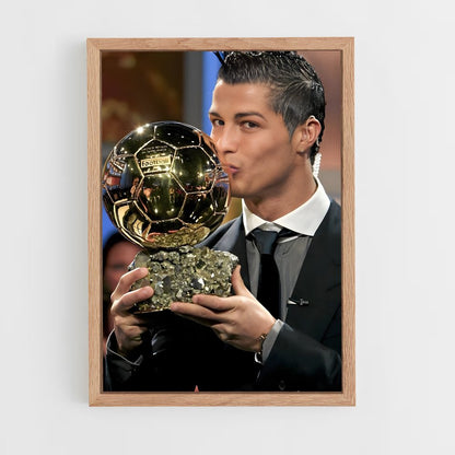 ap-ballon d'or-7 cadre Bois clair