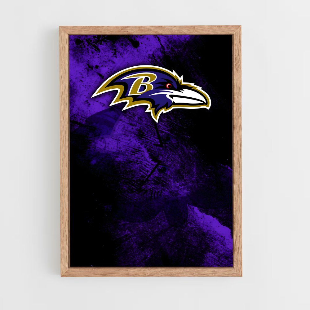 ap-baltimore ravens-6 cadre Bois clair