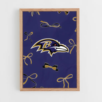 ap-baltimore ravens-9 cadre Bois clair
