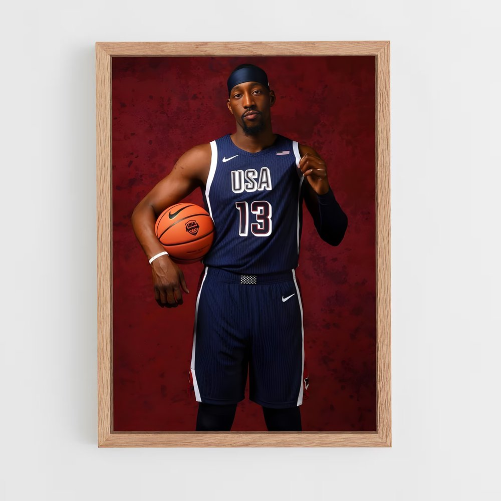 ap-bam adebayo-5 cadre Bois clair