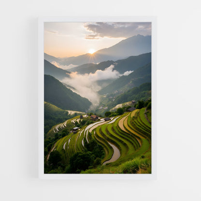 ap-banaue rice terraces-2 cadre Blanc
