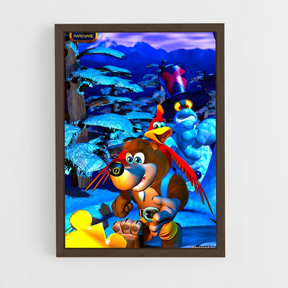ap-banjo kazooie-3 cadre Bois foncé