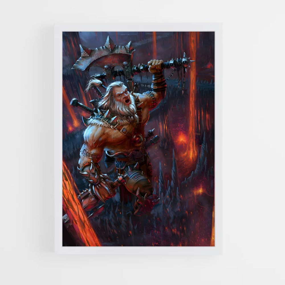 ap-barbarian diablo-1 cadre Blanc