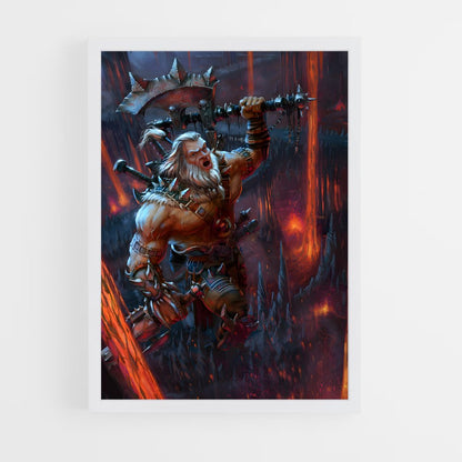 ap-barbarian diablo-1 cadre Blanc