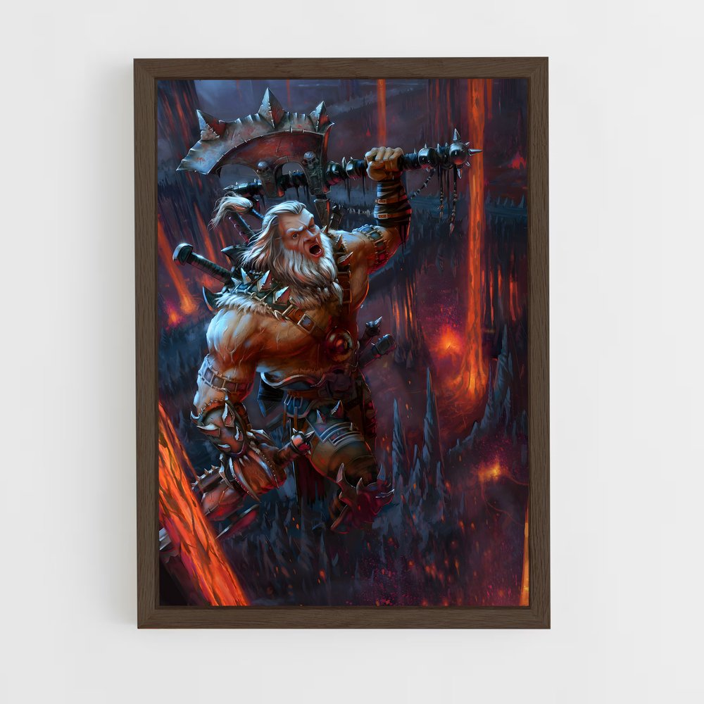 ap-barbarian diablo-1 cadre Bois foncé