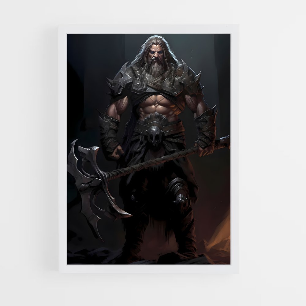 ap-barbarian diablo-3 cadre Blanc