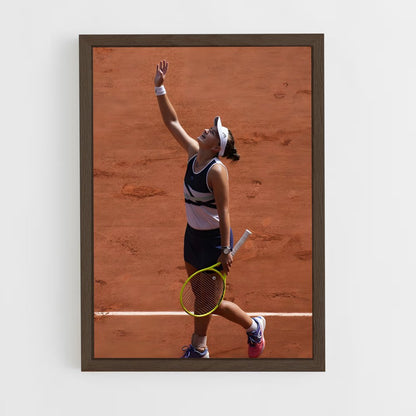 ap-barbora krejcikova-5 cadre Bois foncé