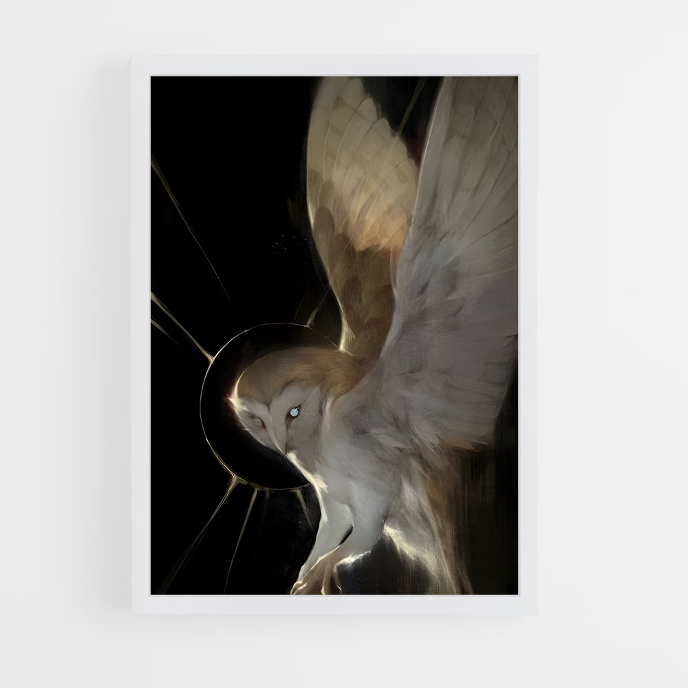 ap-barn owl-7 cadre Blanc