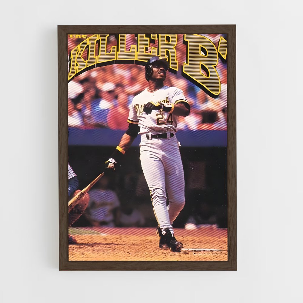 ap-barry bonds-5 cadre Bois foncé