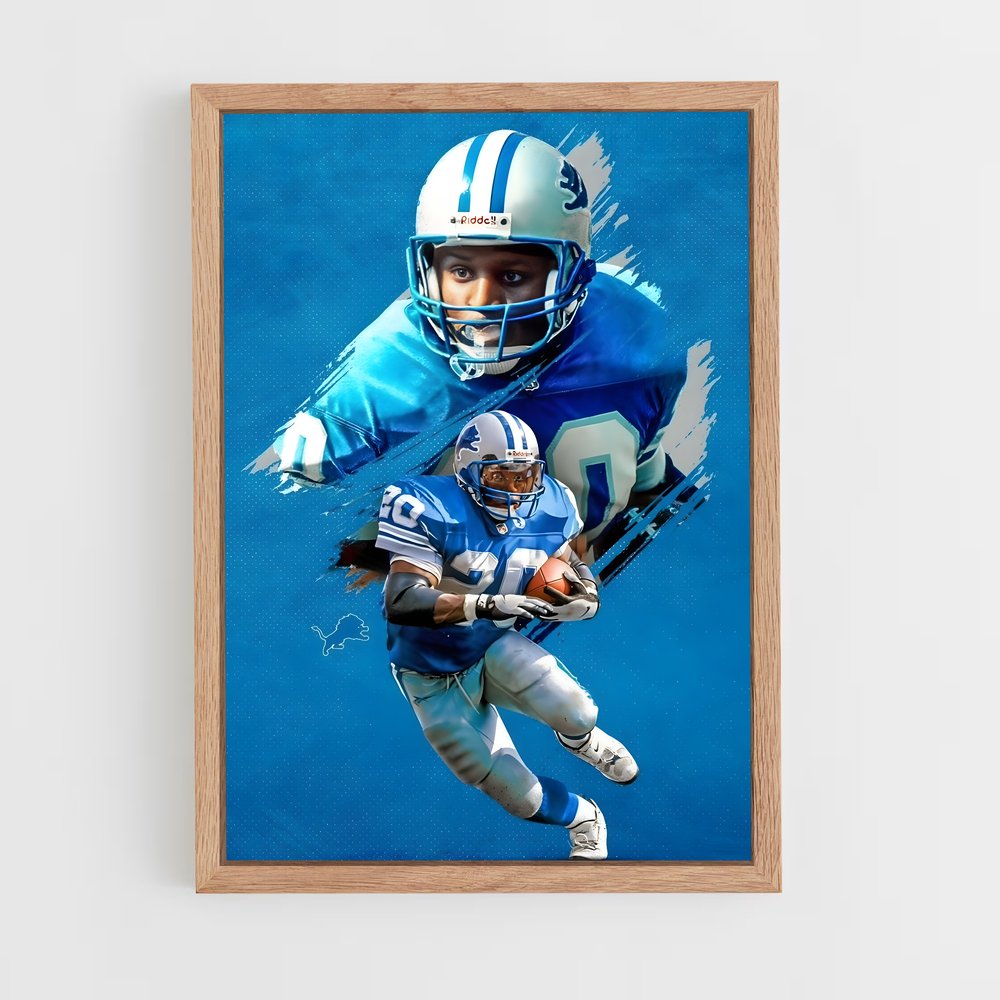 ap-barry sanders-2 cadre Bois clair