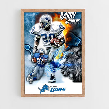 ap-barry sanders-5 cadre Bois clair