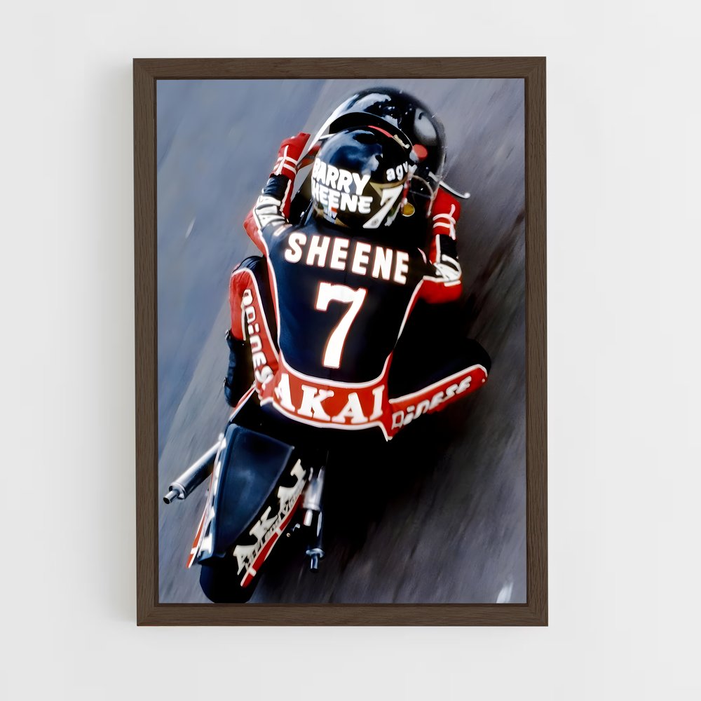 ap-barry sheene-7 cadre Bois foncé