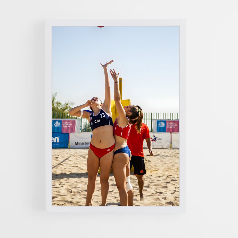 ap-beach handball-4 cadre Blanc