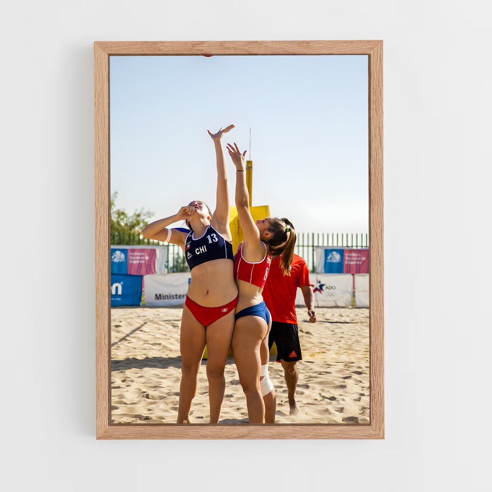 ap-beach handball-4 cadre Bois clair