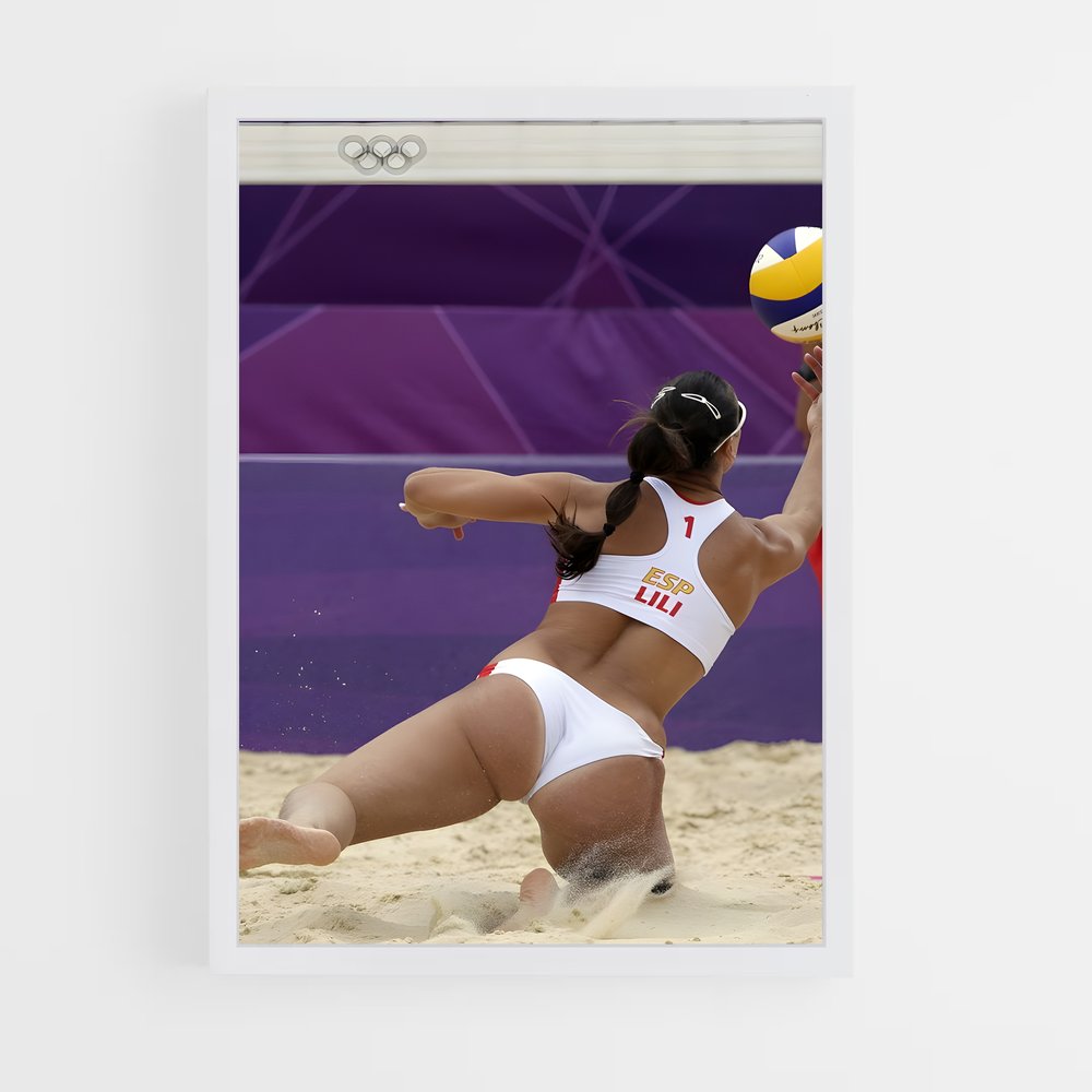 ap-beach volleyball-3 cadre Blanc