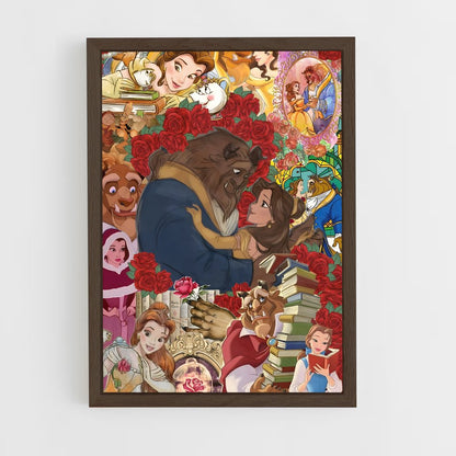 ap-beauty and the beast-1 cadre Bois foncé
