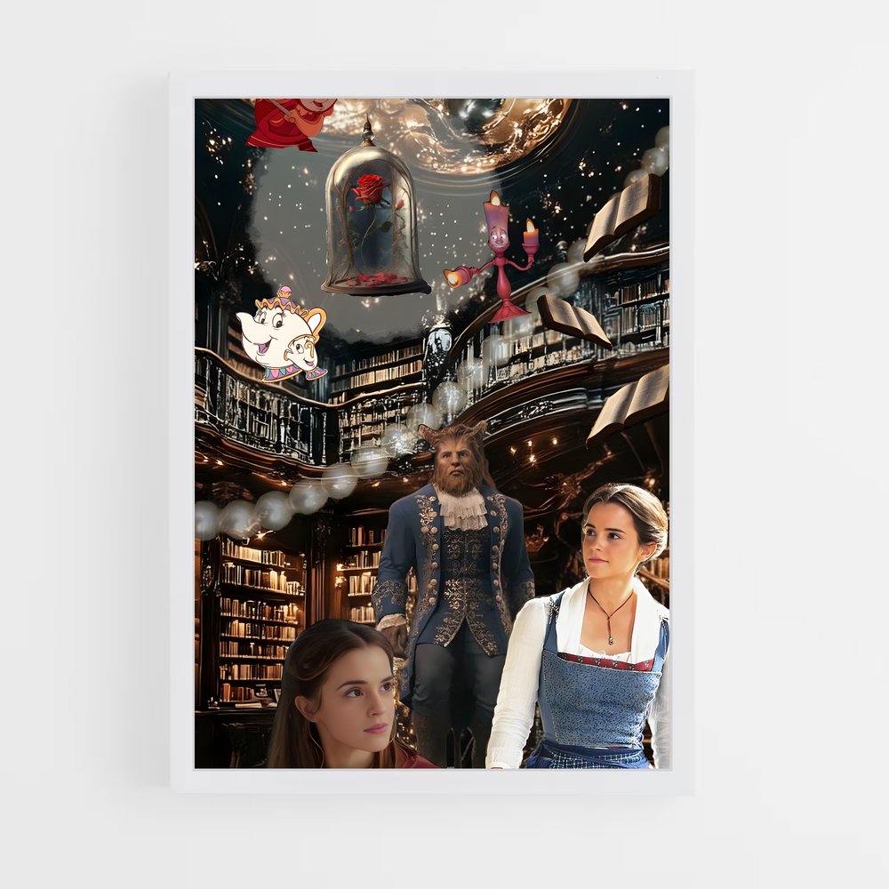 ap-beauty and the beast-2 cadre Blanc