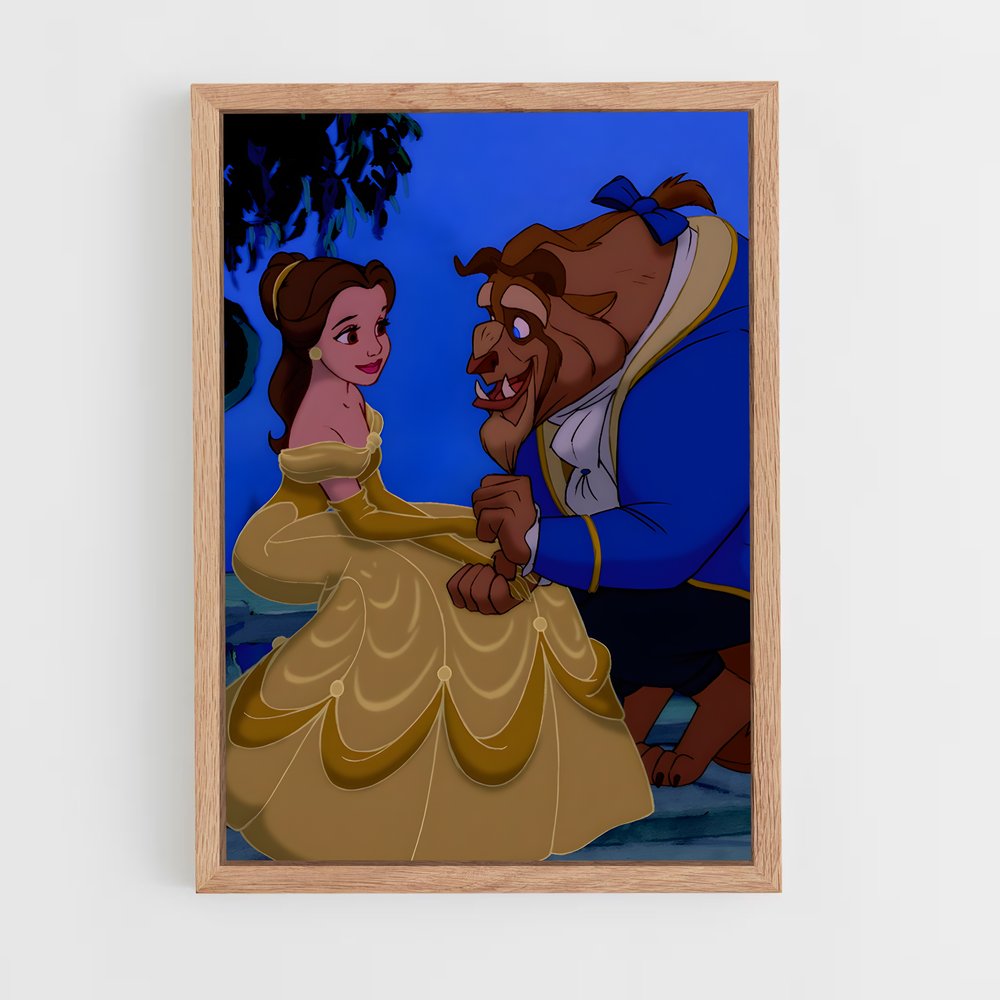 ap-beauty and the beast-3 cadre Bois clair