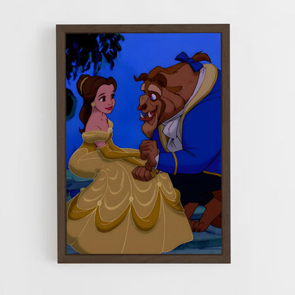 ap-beauty and the beast-3 cadre Bois foncé